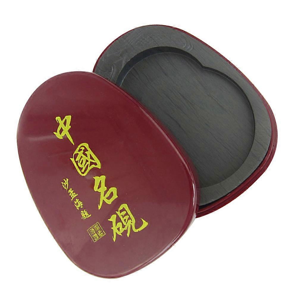 Durable Calligraphy Inkstone with Cover – Practical Ink Grinding Tool for Beginners, Professionals, Teachers, and Artists