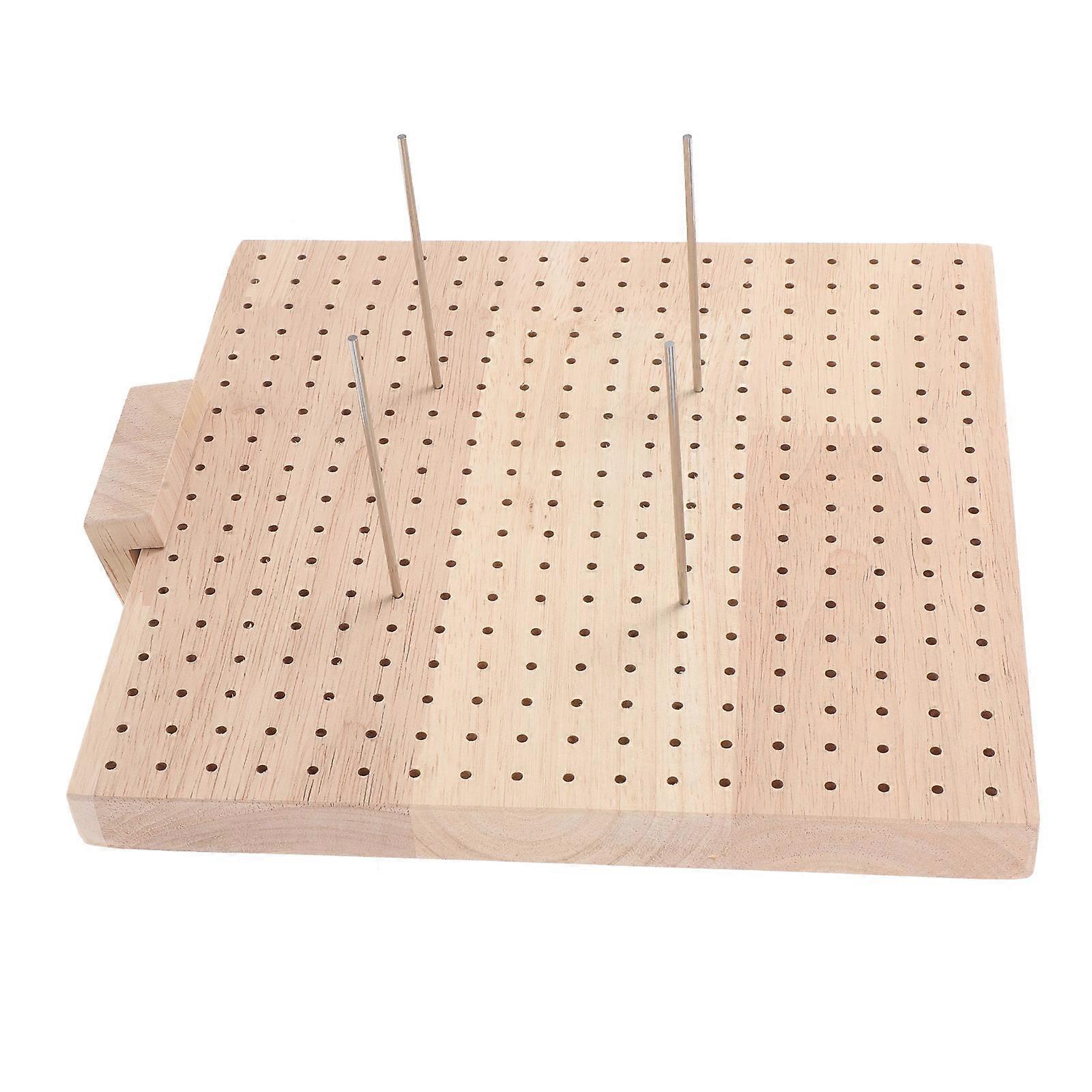 Wooden Crochet Blocking Board for Knitting with Assorted Color 1 Set of Square Boards 7.87x7.87 Inches