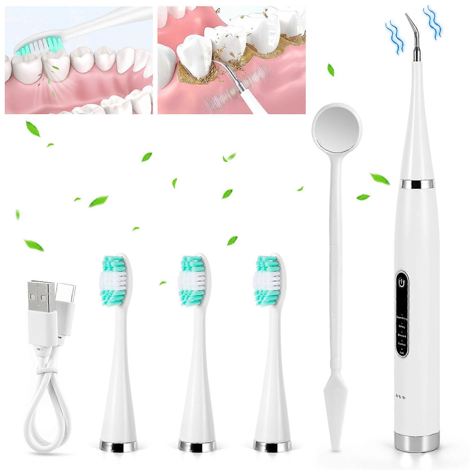 Ultrasonic Teeth Cleaner_White