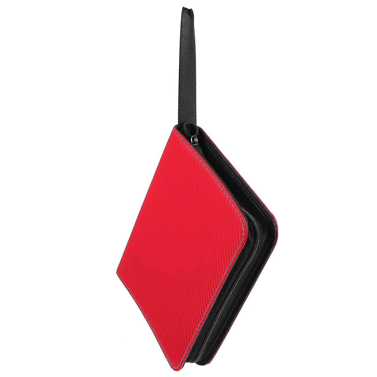 Card Protectors For Binder Trading Binder Album Protection Storage Display Red Color 1Set