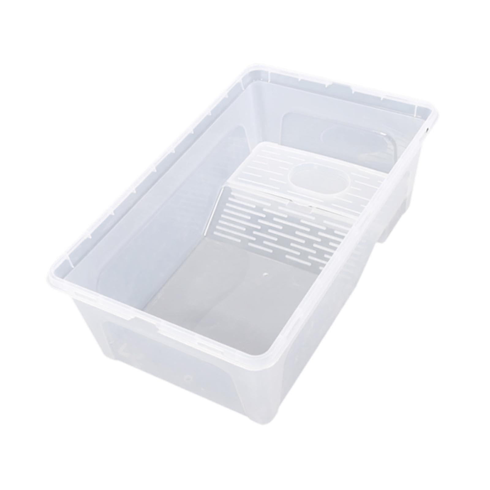 Turtle shell, aquarium reptile habitat, hatching area pet display container, reptile breeder for frog, small, XL