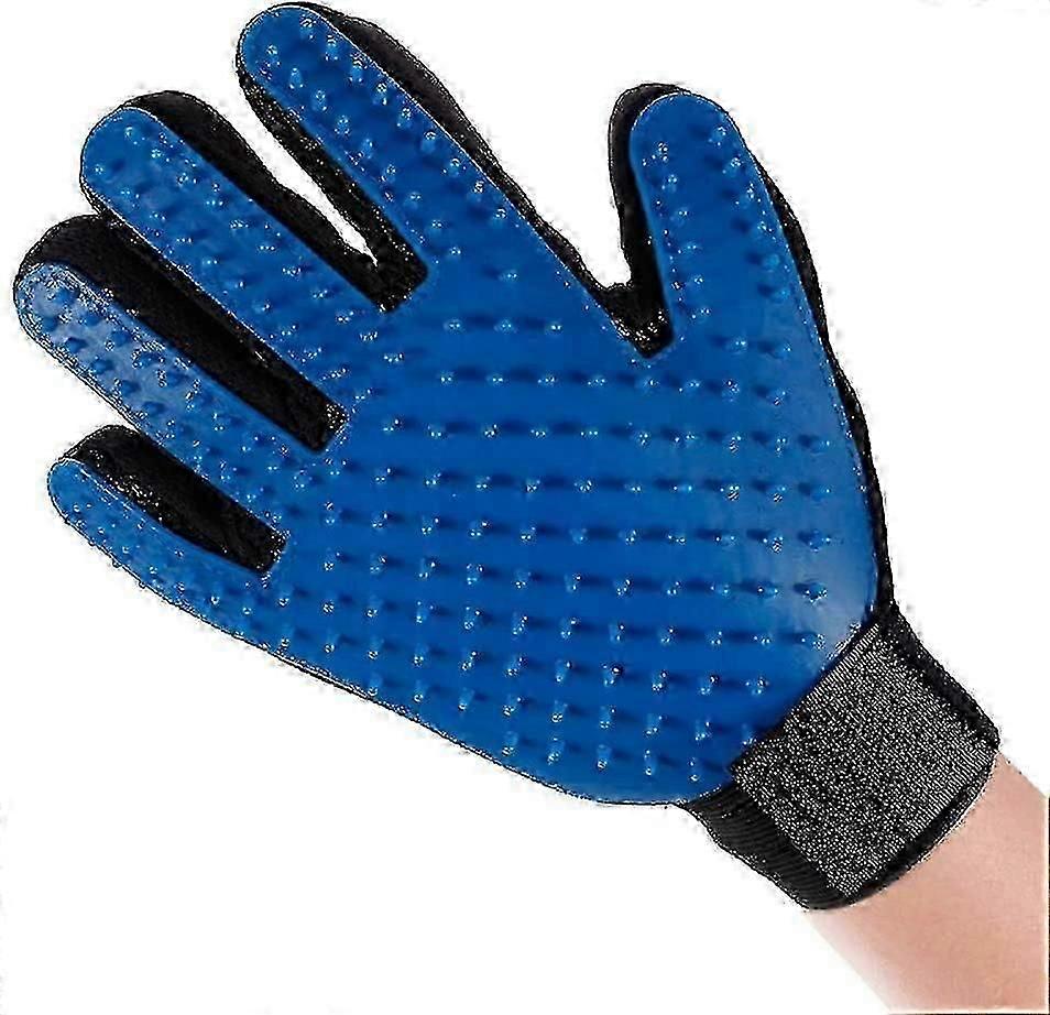 Pet Deshedding Mitt, Grooming Hand Glove with Cleaning Comb & Massage Tool for Animals
