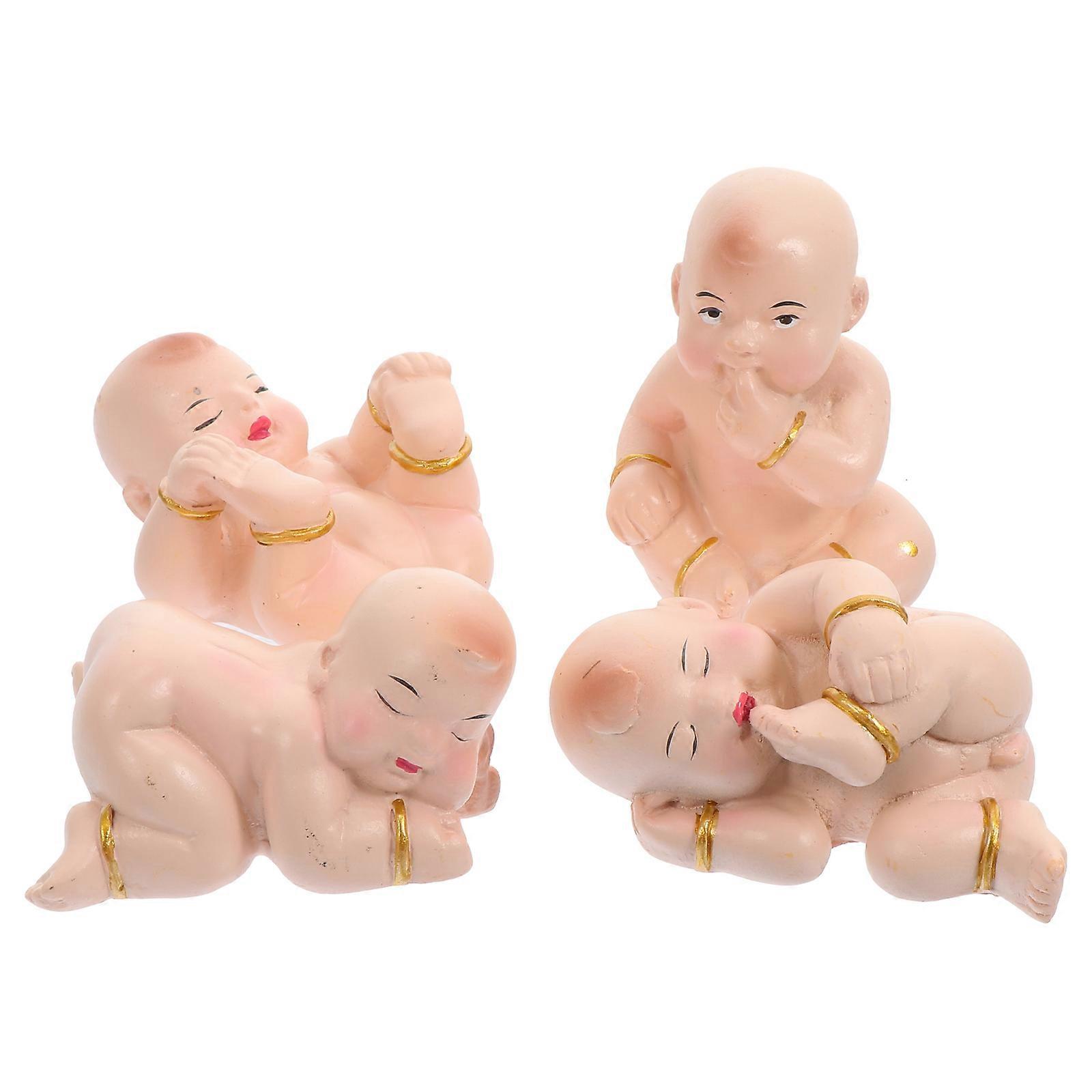 Miniature Models Lightweight Durable Playing Therapy Kids 4Pcs