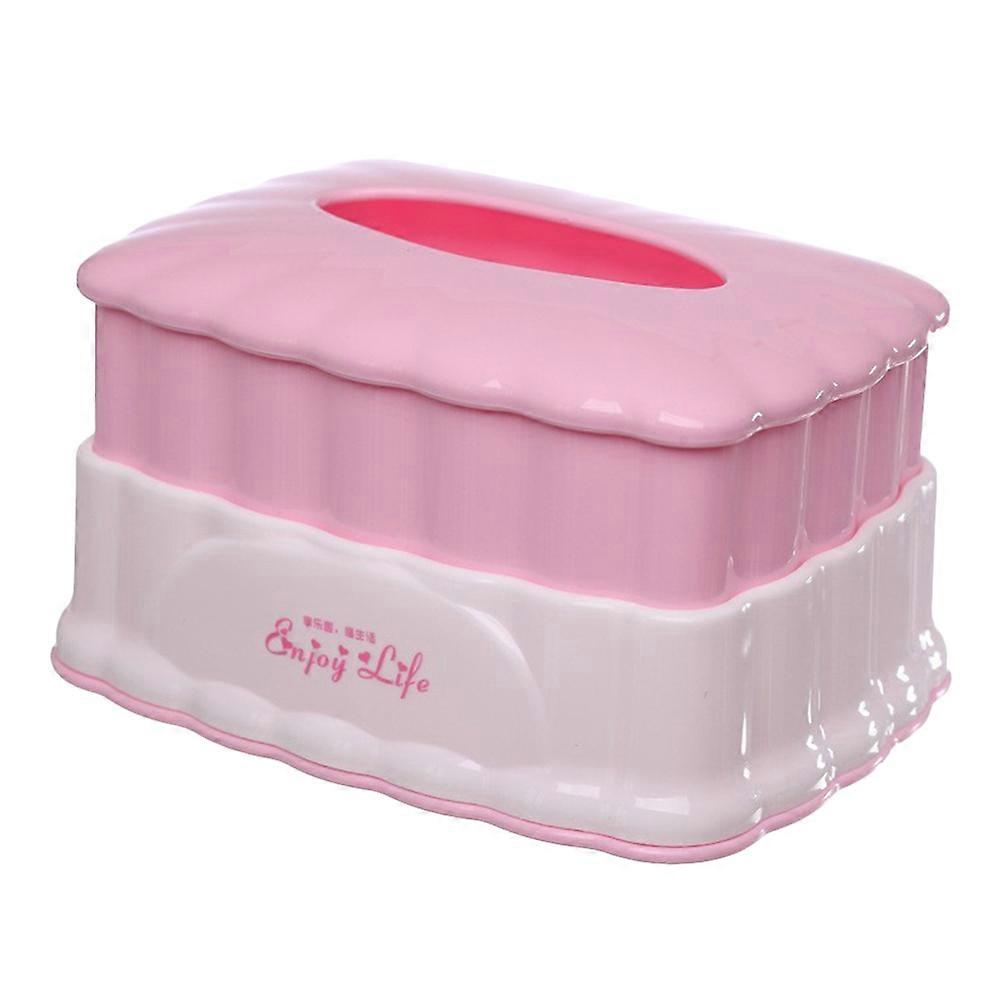 Worgeous 1pc European Style Desktop Paper Towel Box Tissue Container with Liftable Tissue Box