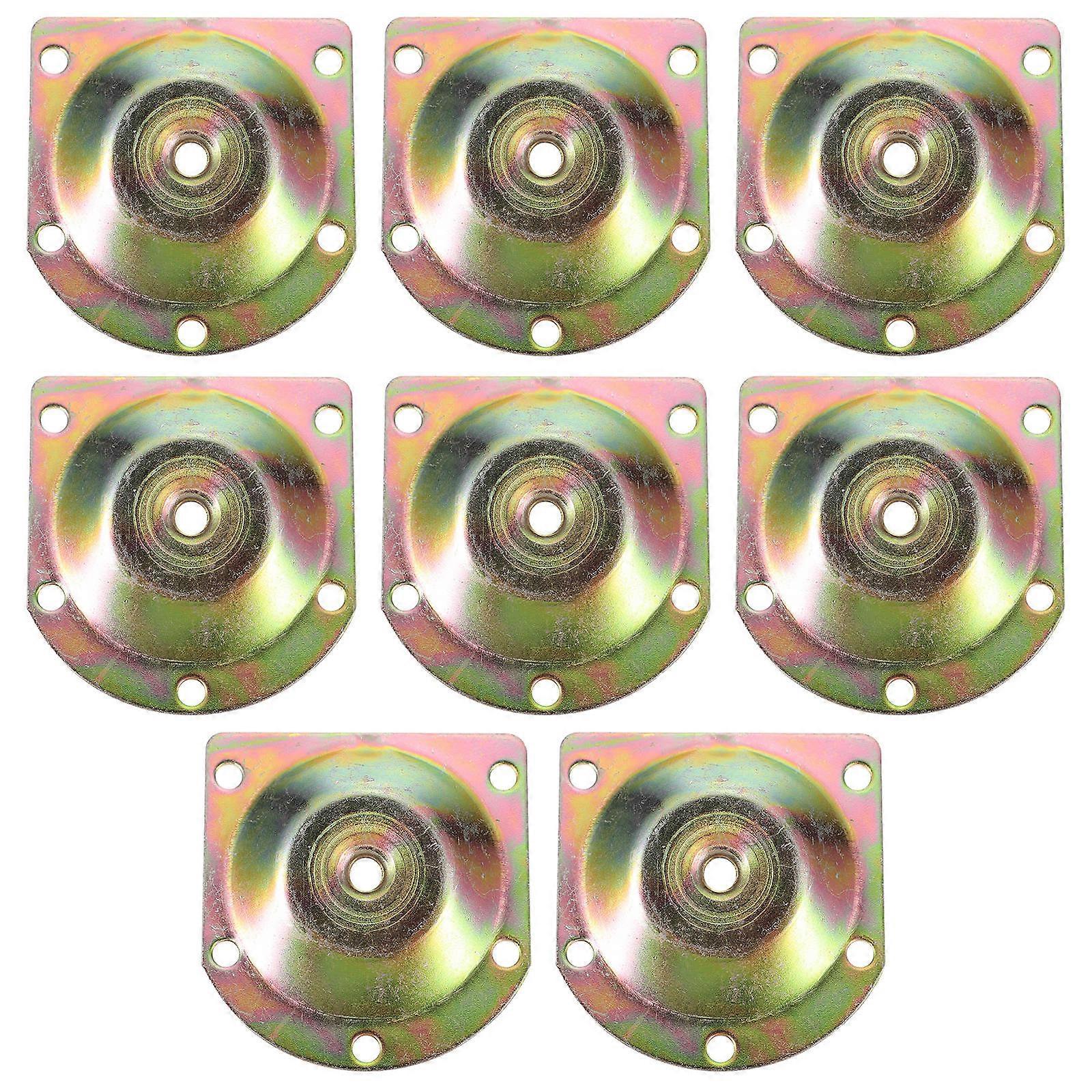 Leg Mounting Plates 8Pcs Durable Iron Material Suitable For Furniture Legs Stabilization Scandinavian Style