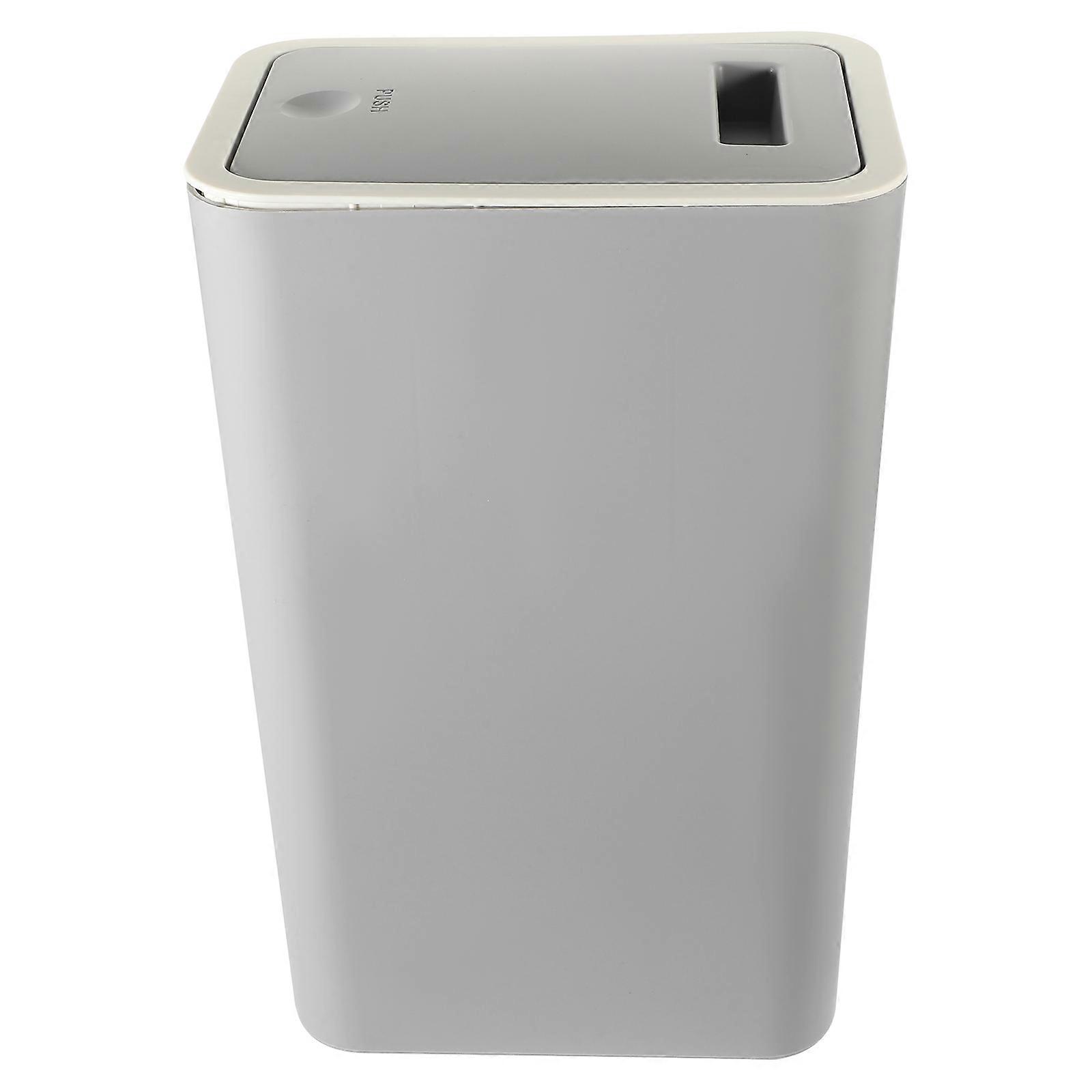 Lid Trash Can for Bathroom, Bedroom & Office – Household Garbage Container for Efficient Waste Management