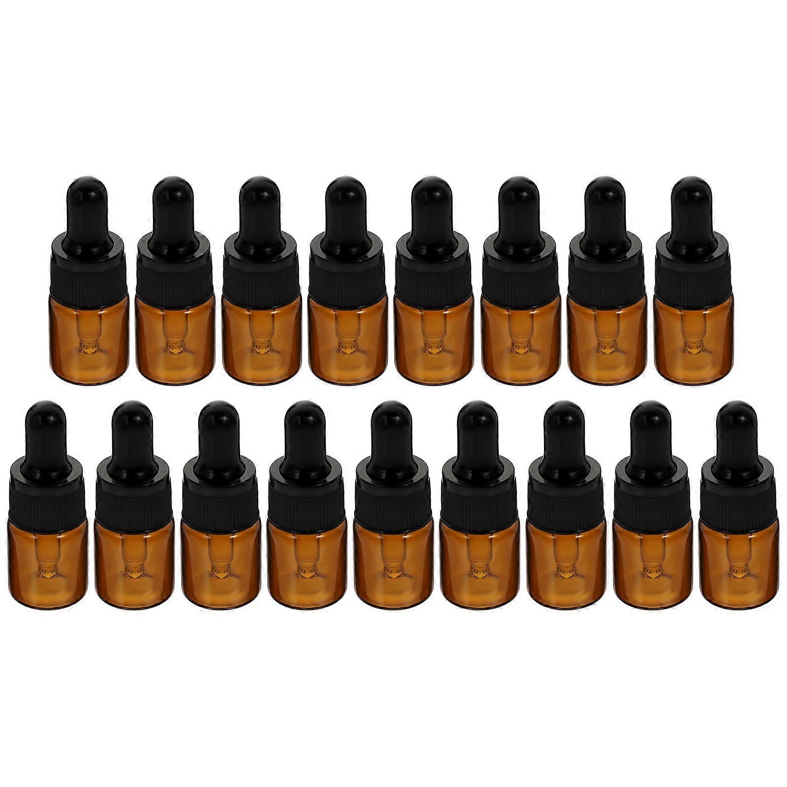 15pcs Brown Glass Dropper Bottles for Essential Oils, Perfumes, DIY Blends, and Aromatherapy – Refillable, Travel Friendly, Easy to Use
