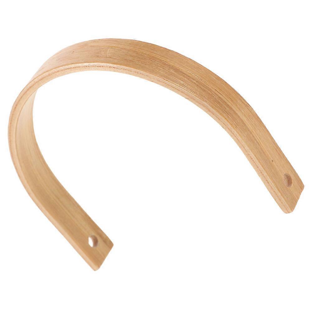 Light Yellow Bamboo Teapot Handle Nonslip Heat Resistant Ergonomic Design for Small Teapot Lightweight Replacement Handle