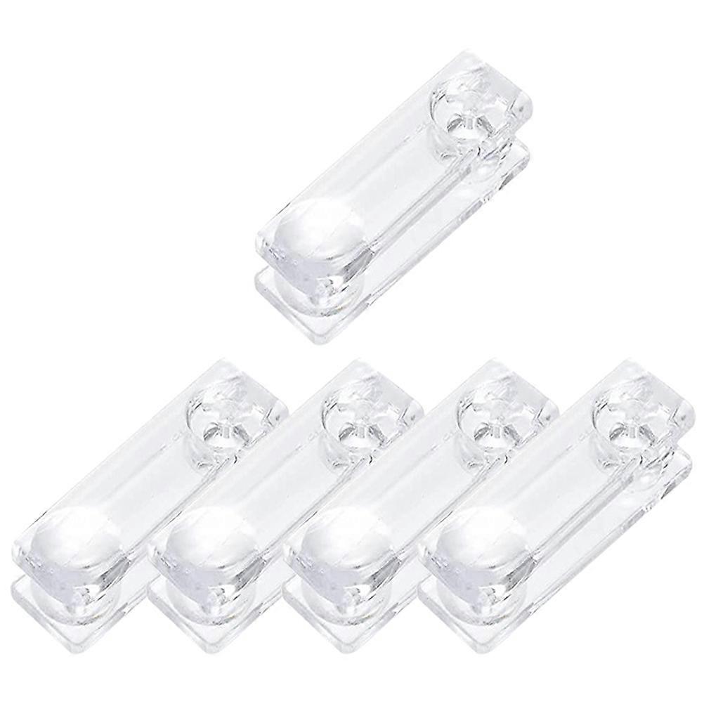 Window Blind Cord Plastic Pull End for Home Transparent Knob Stylish Elegant Fits Various Curtains 5 Pieces