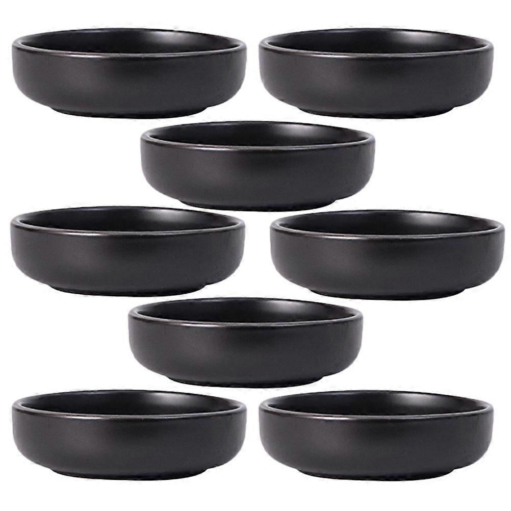 Petit bol à sauce 8Pcs Plats à sauce ronds conçus pour les ménages Restauration Céramique