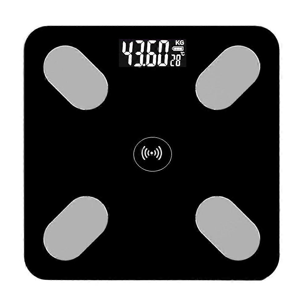 Fitness Scale Weighing Scale For Home Use Automatic On/Off Function Black 1Set