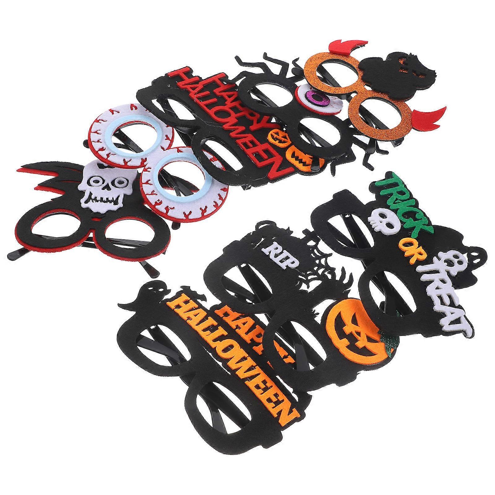 Party Eyeglasses For Halloween Celebrations Assorted Color 8Pcs