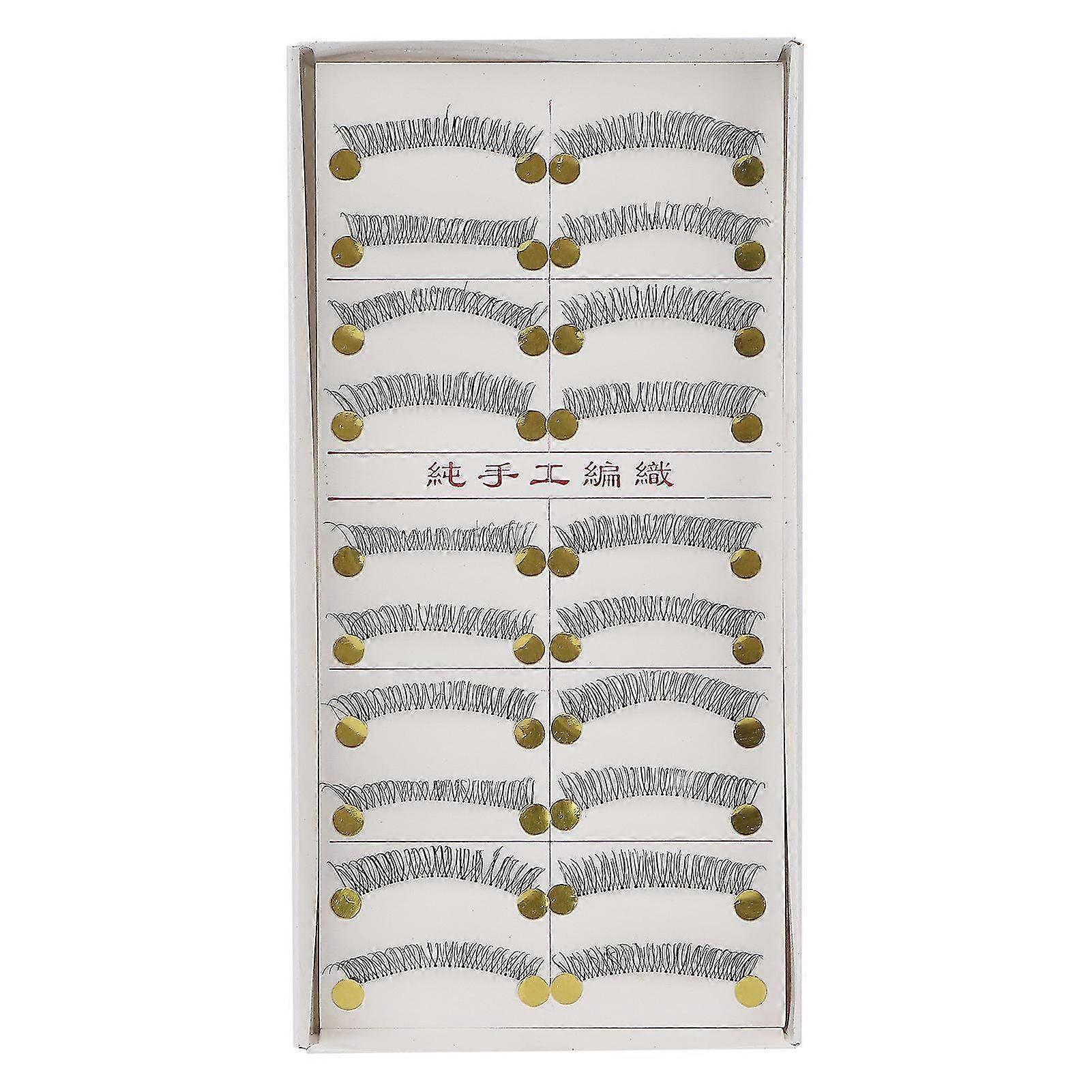 10 Pairs 3D Handmade False Eyelashes - Natural Look Fake Cross Lashes for Makeup Applications & Beauty Enhancements