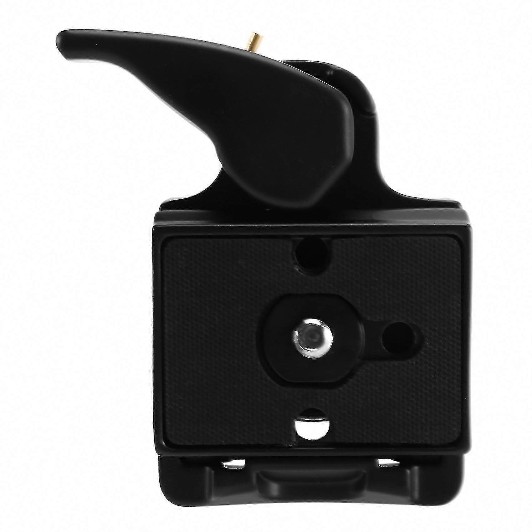 Quick Release Plate for Manfrotto 323 with 200PL-14 Adapter - Black Camera Mount