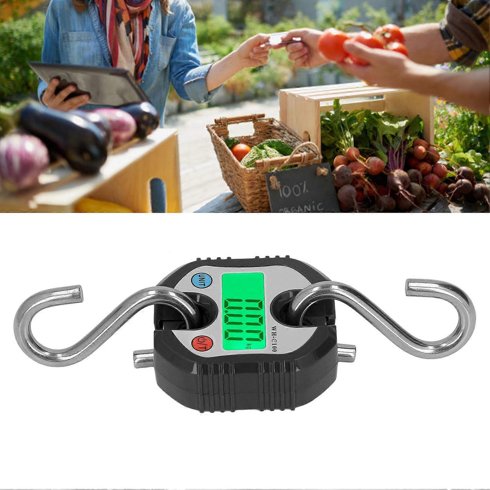 Κρεμαστό ψηφιακό εργαλείο ζύγισης σειράς επίδειξης LCD κλίμακας 150KG για τις αποσκευές αποθήκης μαύρο 