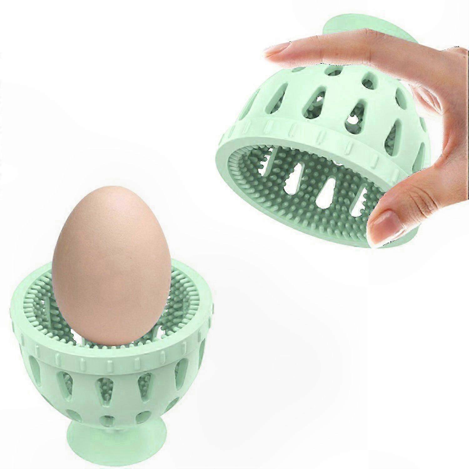 Multi-Functional Silicone Egg Cleaning Tool, Efficient Kitchen Scrubber for Eggs