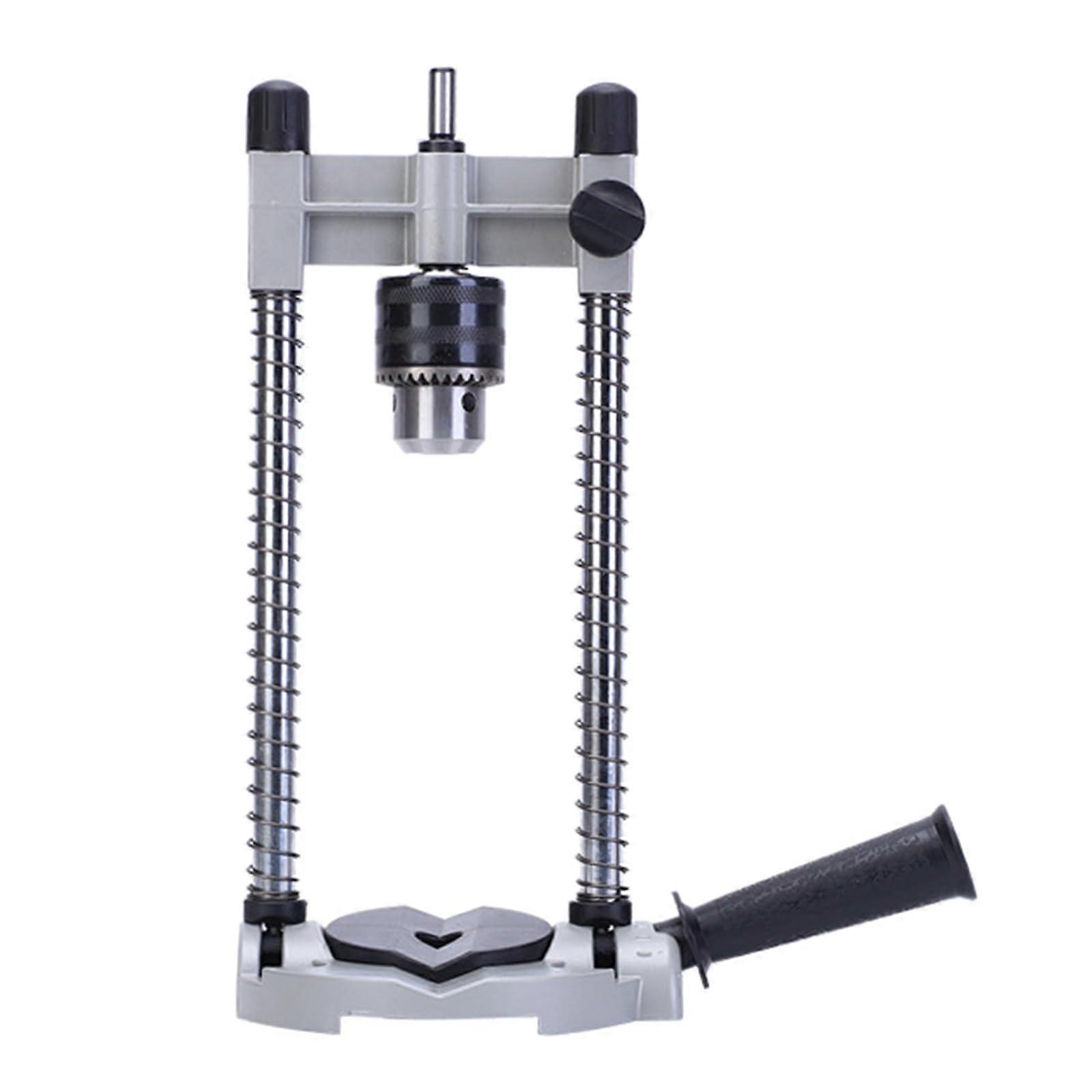 Electric Drill Bracket Stand with Adjustable Height, Reinforced Base, and 90Degree Drilling for Versatile Applications