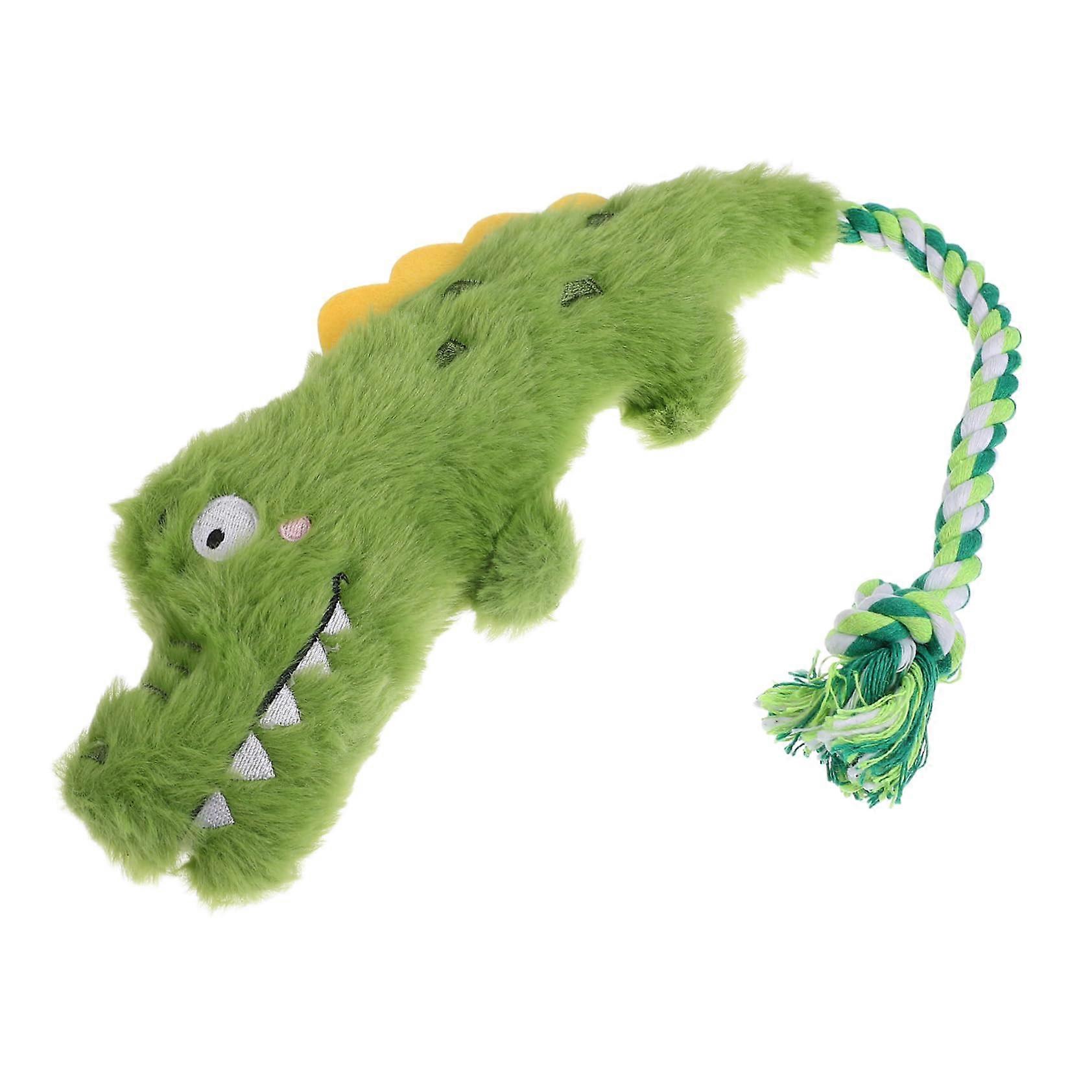 Dog Toy Plush Alligator with Squeaker, Indestructible Chew Toy for Dental Care, for Small and Large Dogs, for Teething Relief and Playtime Fun