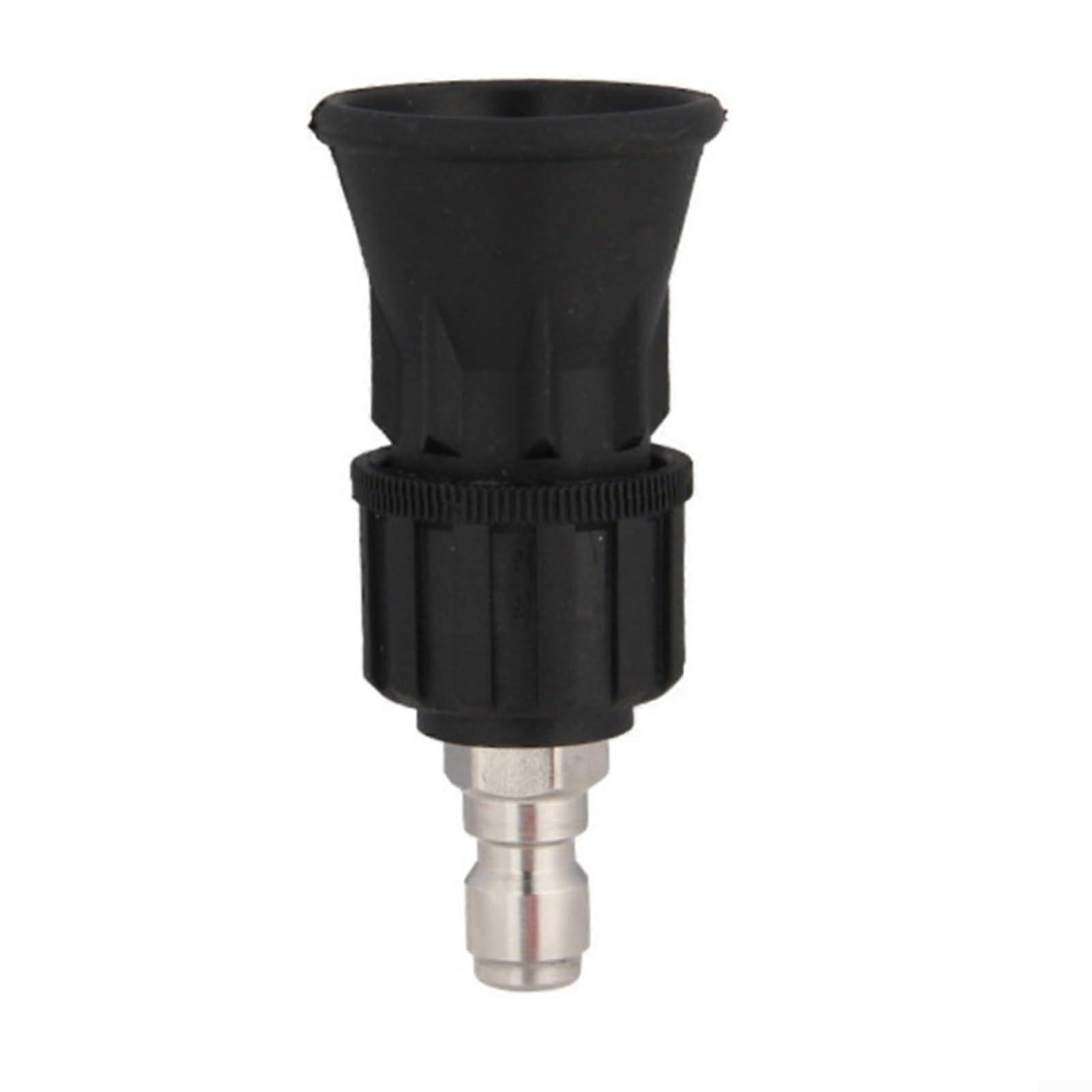 pressure washer nozzle with rubberized tip, 40degree spray pattern, stainless steel inner cleaning, compatible with multiple models, 2 pieces.