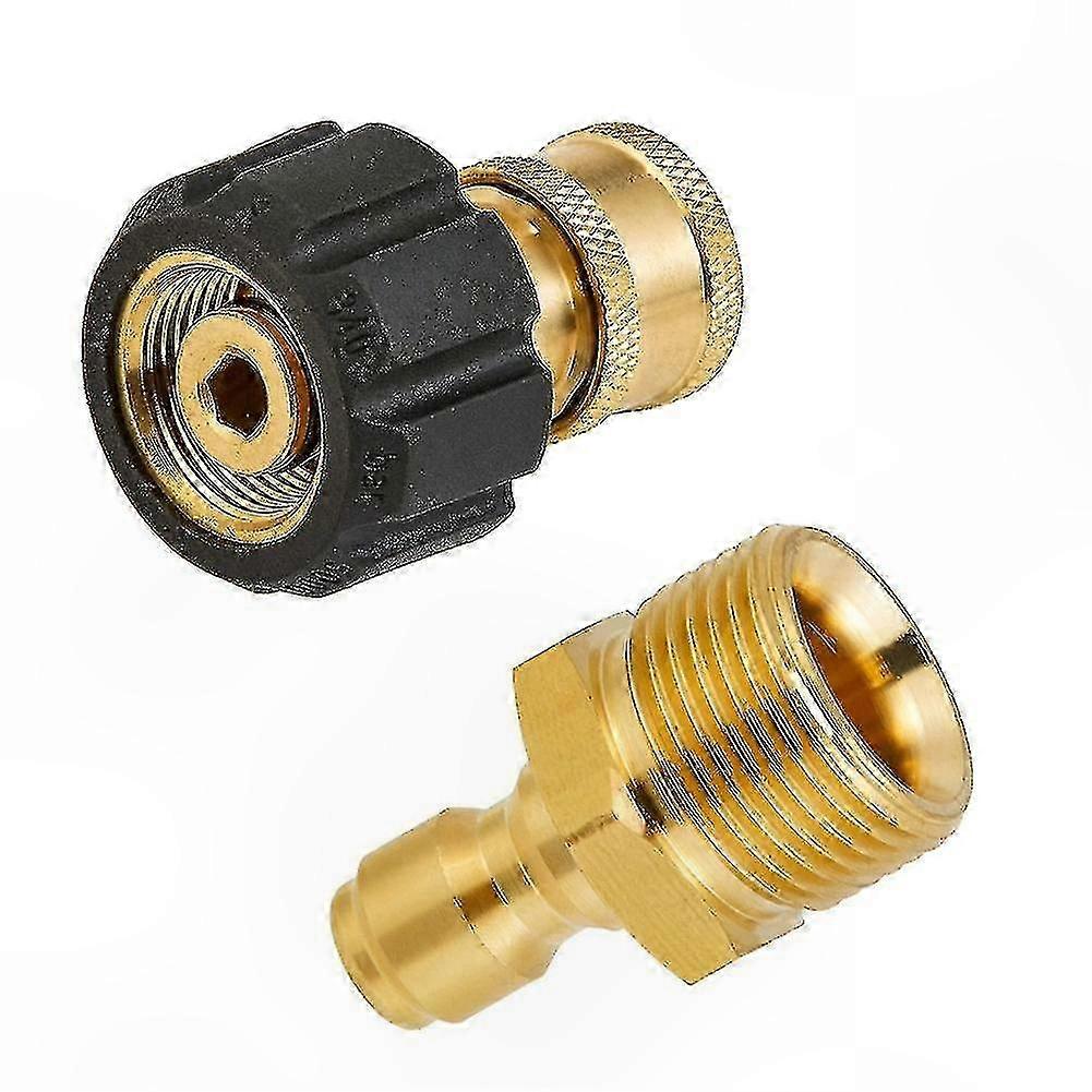 M22 to 1/4 Inch High Pressure Adapter Kit for Foam Lance, 5000 PSI Quick Connect Washer Accessory Set