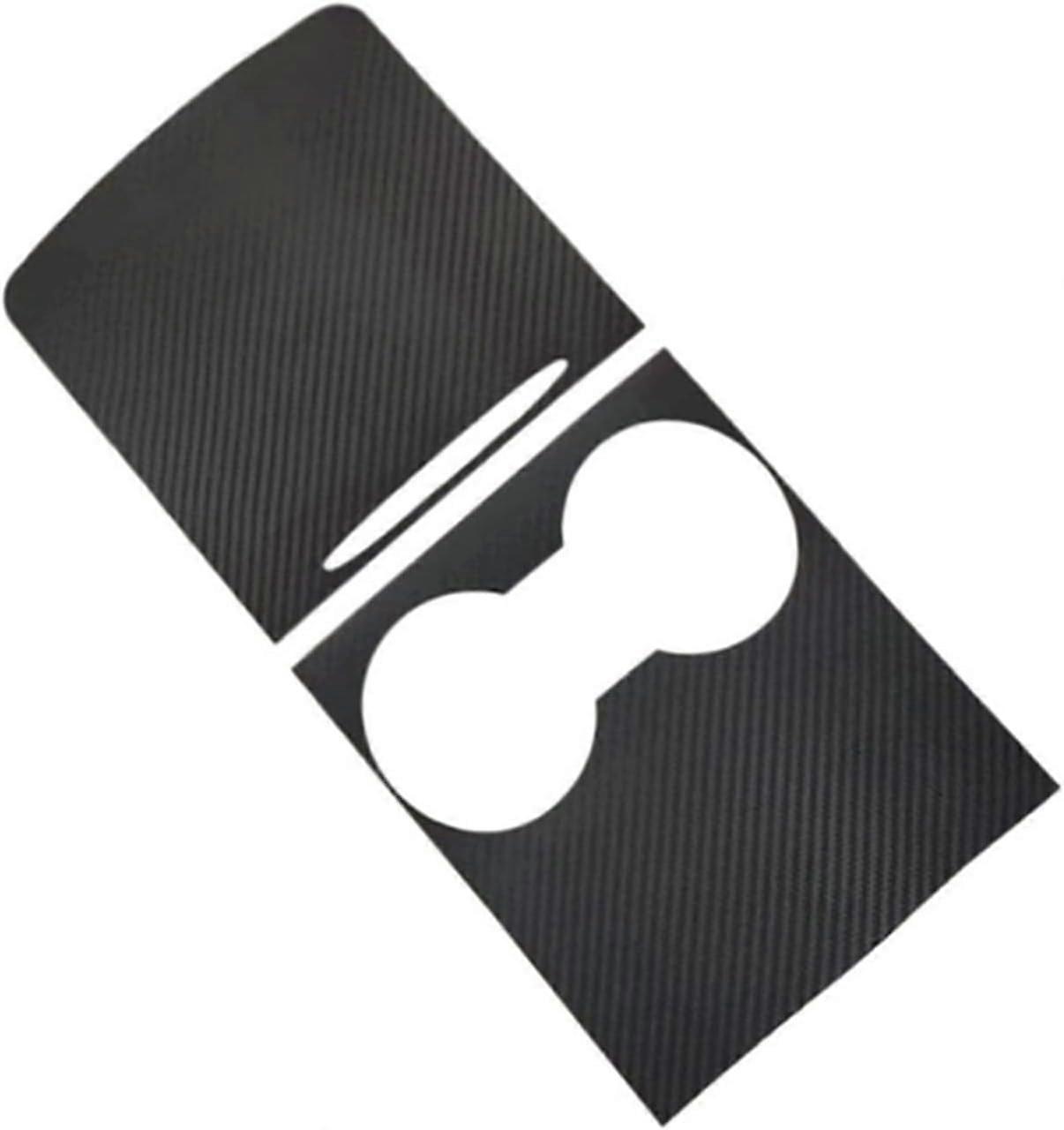 Center Console Wrap Kit For Tesla Model 3 And Model Y 2021-2023, Carbon Fibre Pattern Interior Trim