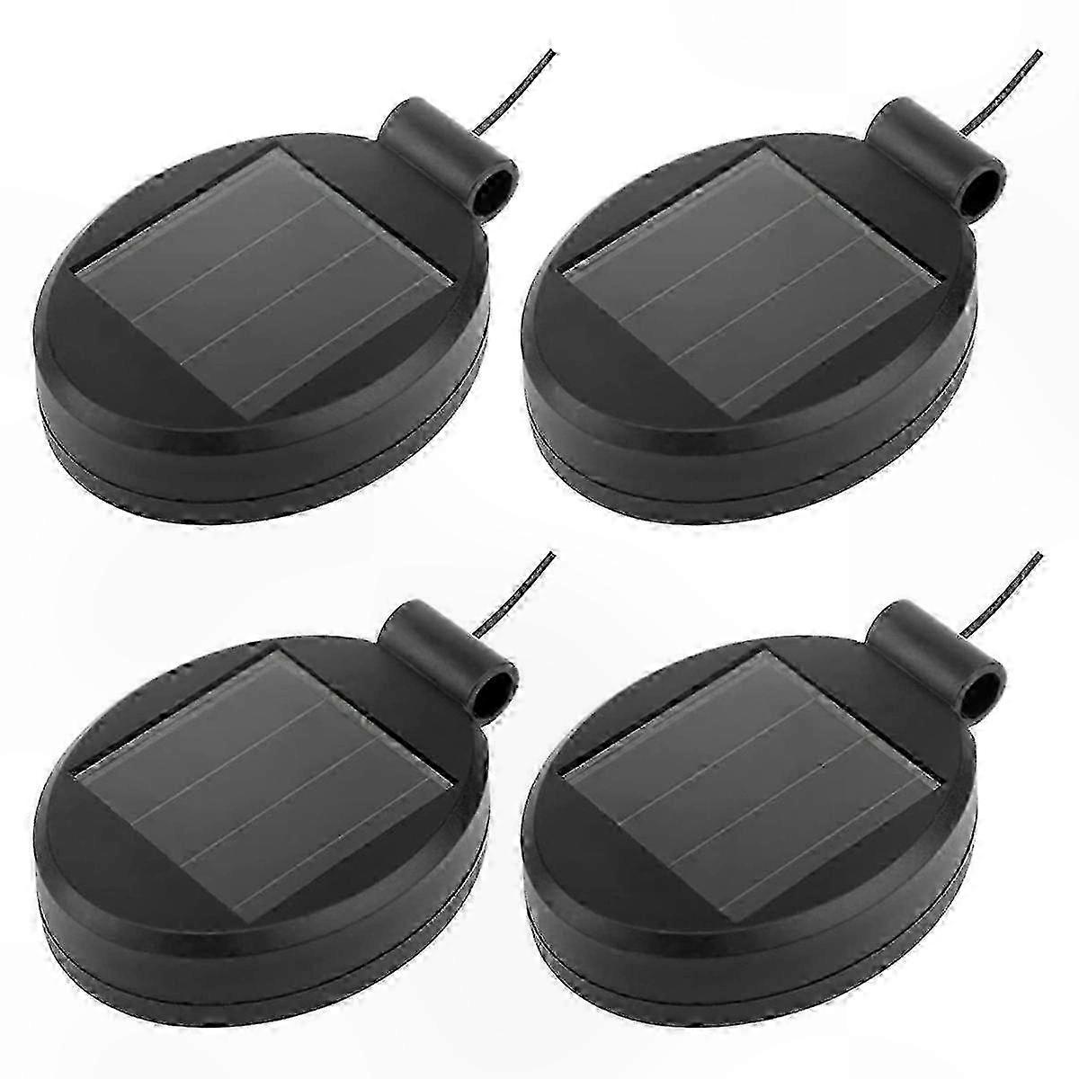 Solar LED Light Replacement Panels, 4-Pack Lantern Lid Accessories for Outdoor Lighting Solutions