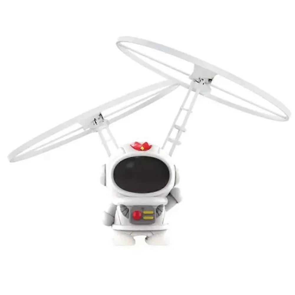 UFO Spaceman Gesture Sensing Flying Robot Astronaut Spacecraft Helicopter Remote Controlled Airplane Led Kids Toy White