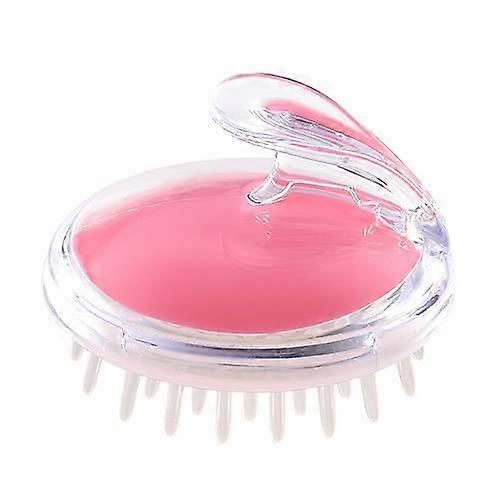 Massage Shampoo Brush Set, Silicone Scalp Massager for Wet and Dry Use, Pink and Blue Colors, Pack of 2