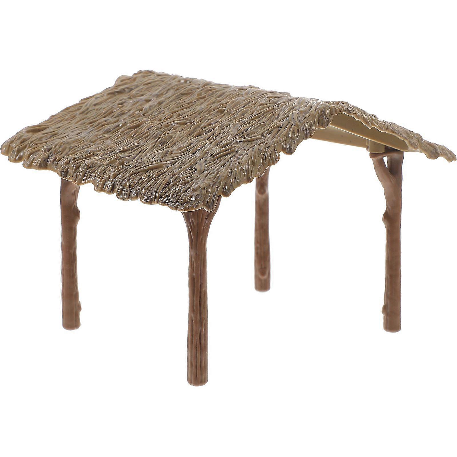 Miniature Thatched Cottage Miniature Detachable Straw Shed for Micro Farm