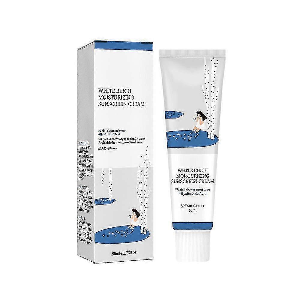 1-5x Spf50 Pa Round Lab Birch Juice Crème Solaire Hydratante Protections