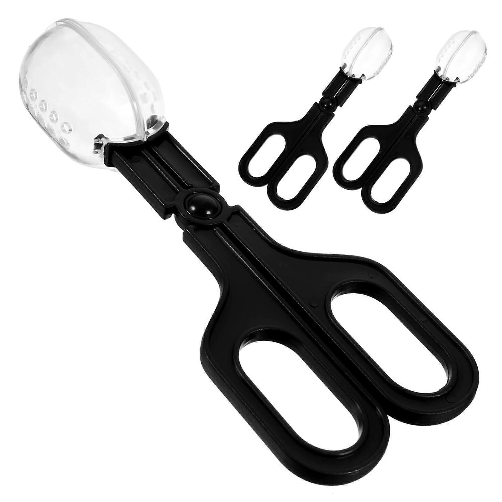 3Pcs Plastic Hamster Waste Scoop Set for Small Pets, Versatile Poop Picker for Guinea Pigs and Reptiles, Portable with Hanging Handle