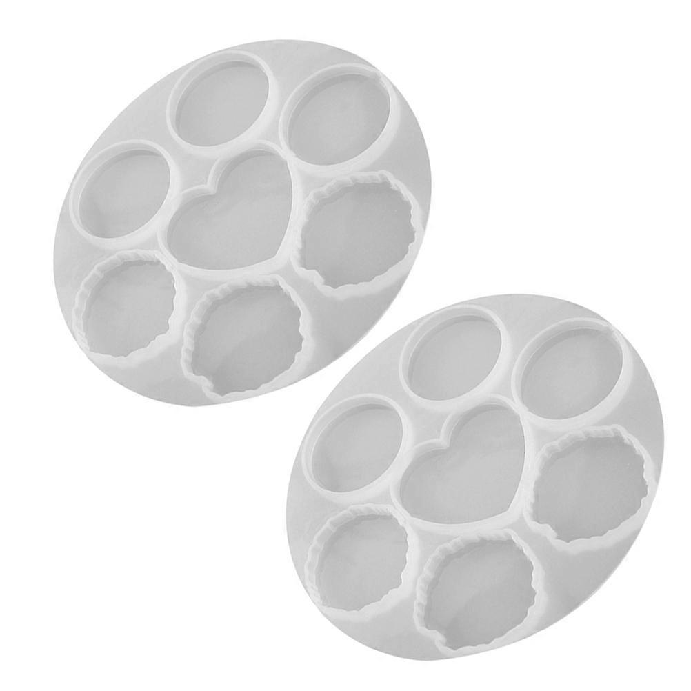 Epoxy Resin Mold Silicone Mold for DIY Use 2Pcs Phone Grip Casting Tray