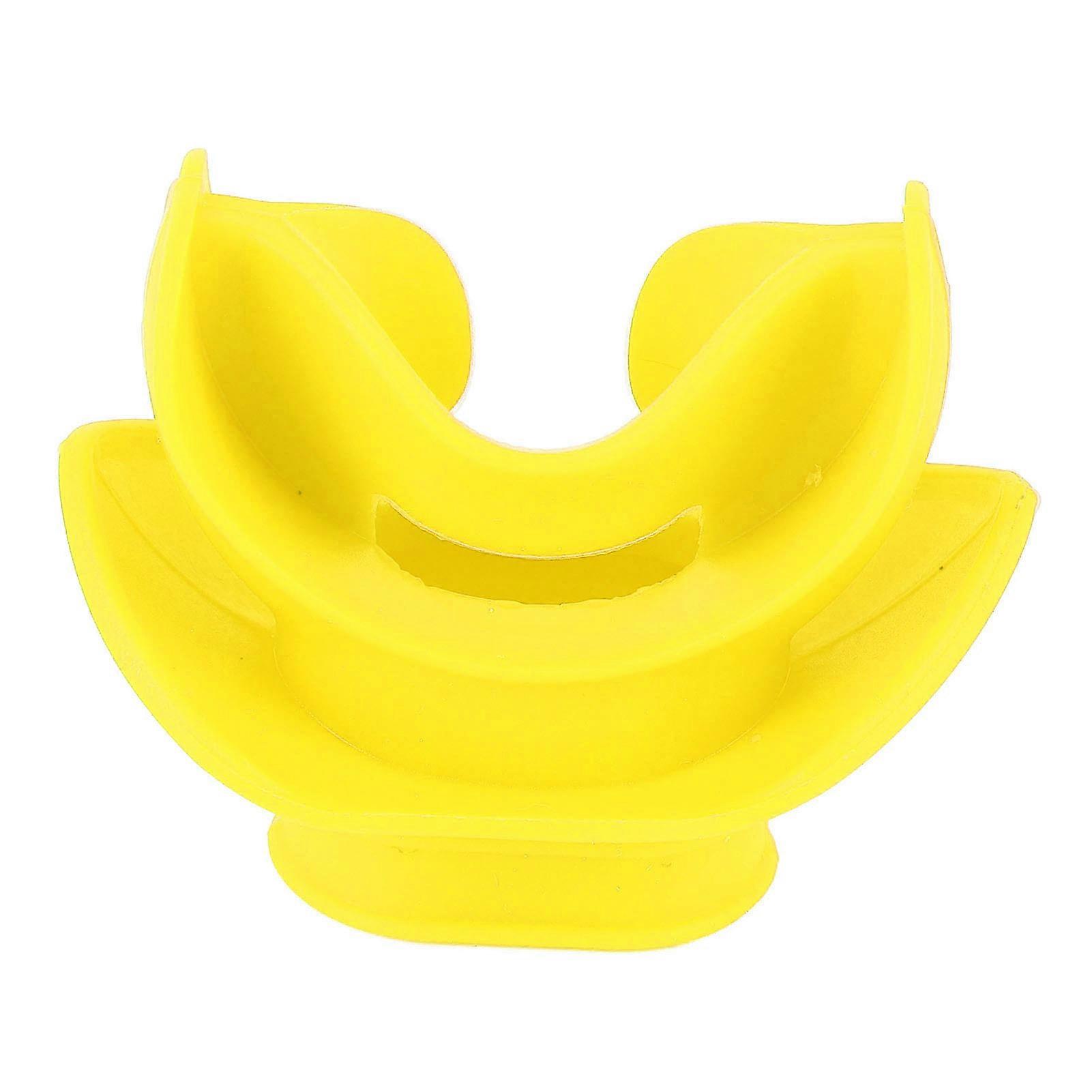 Diving Regulator Mouthpiece Silicone Comfortable Bite Yellow for Scuba