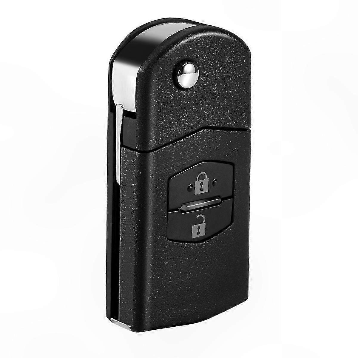 Keyless Entry Remote Fob for  Cars, 2-Button Black Replacement Clicker