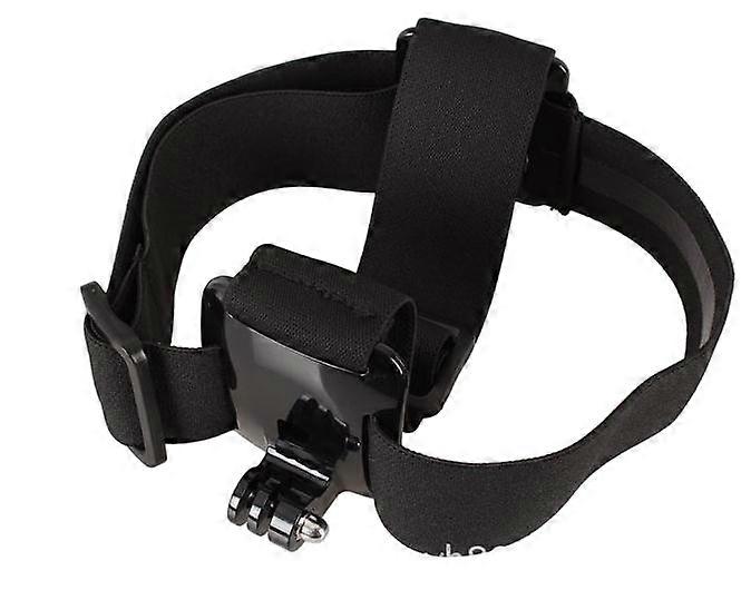 Head-mounted mobile phone fixed bracket with three non-slip rubber headbands, suitable for GoPro