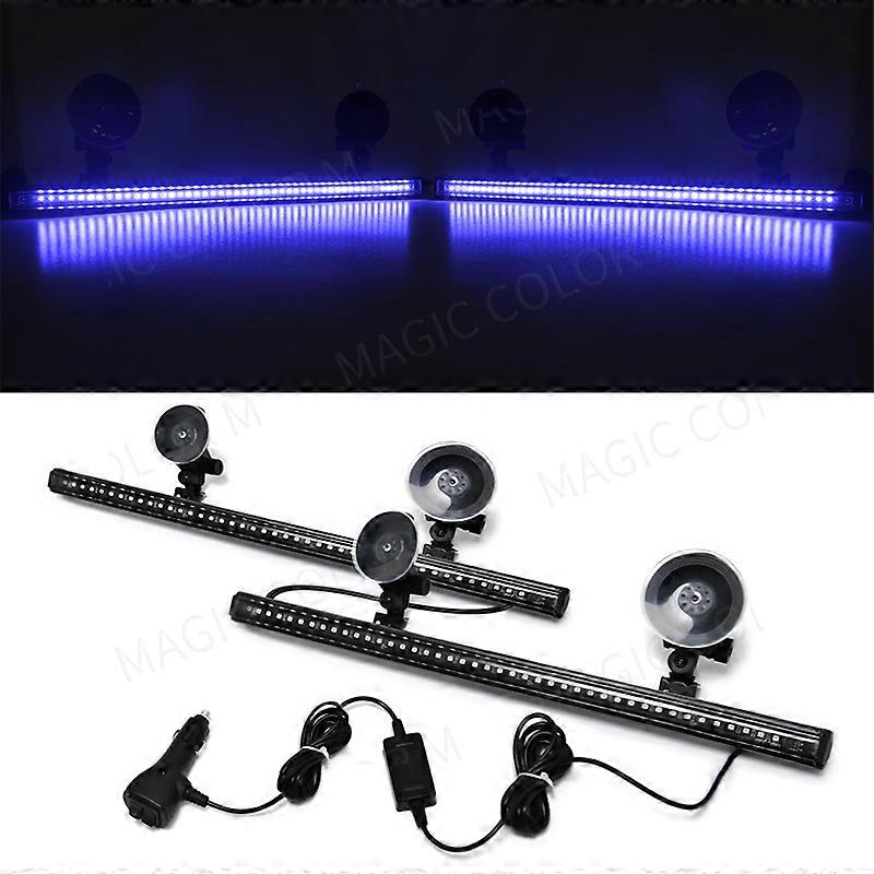 Applicable 96 LED Car Strobe Light Emergency Flash Warning Lamp 2-in-1 3030 SMD Windshield Bar Auto Traffic Advisor Car Accessories 12V-24V