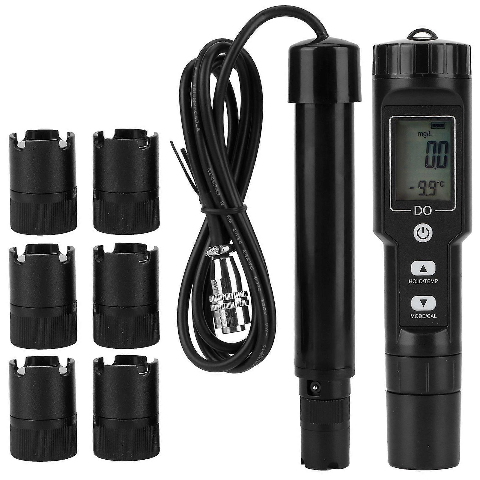 Digital Dissolved Oxygen Meter Detector Water Quality Tester with Temperature Detection