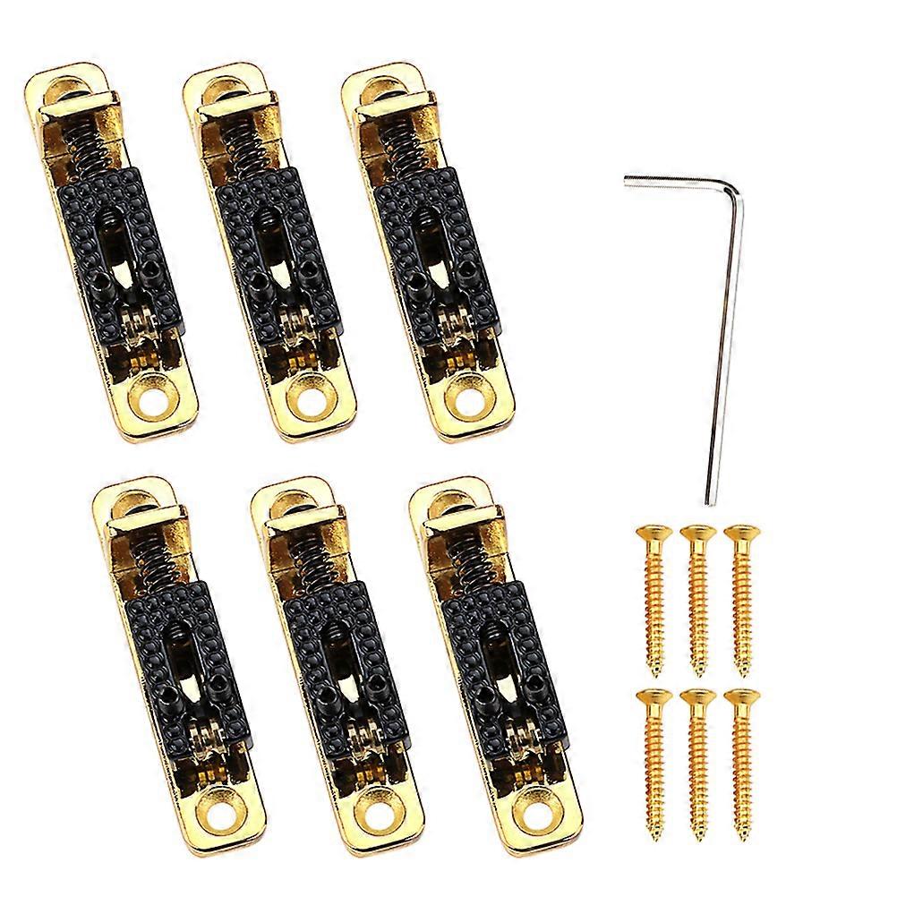 Guitar Bridge Set with Metal Saddles for Electric Guitars Assorted Color 3 Pieces