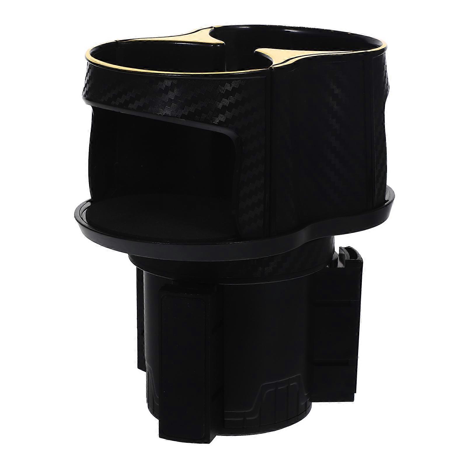Durable ABS Car Cup Holder Expander for Drinks and Food Golden Color Fits Any Space in Car