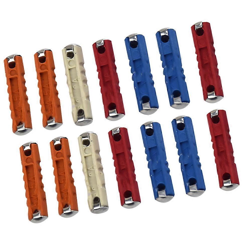 Electrical Fuse 50Pack For Automobile Vehicle Protection Assorted Color Overload Protection Size 2.5X0.5X0.5Cm