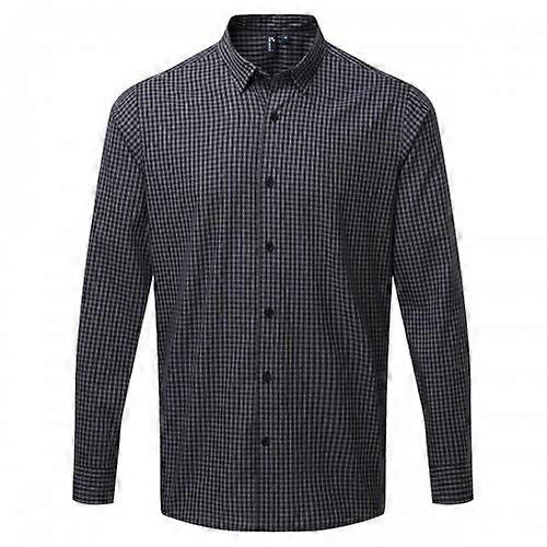 Premier Mens Maxton Checked Long-Sleeved Shirt