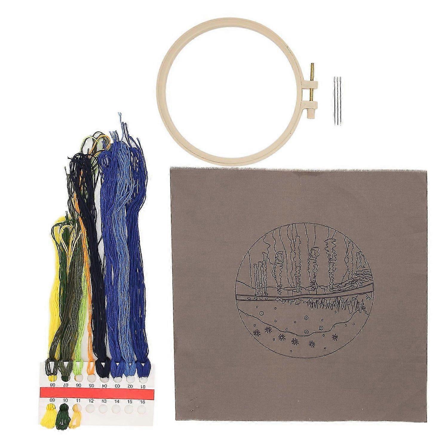 2025 Latest Model Embroidery Starters Kit DIY Beautiful Appearance Needlework