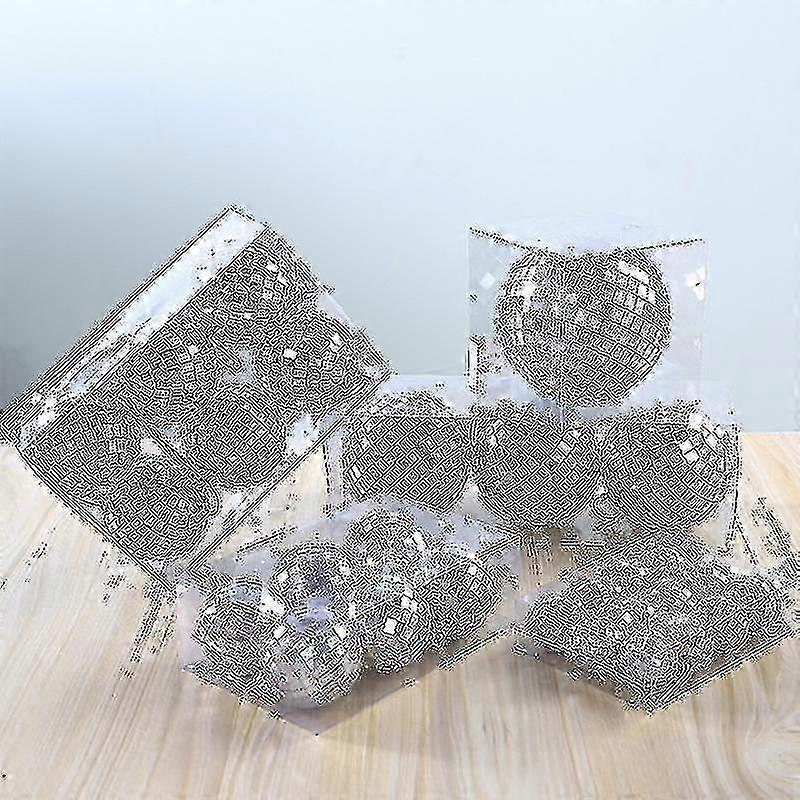 Confezione Di Specchio Albero Di Natale Mini Palla Da Discoteca A-YUHAO