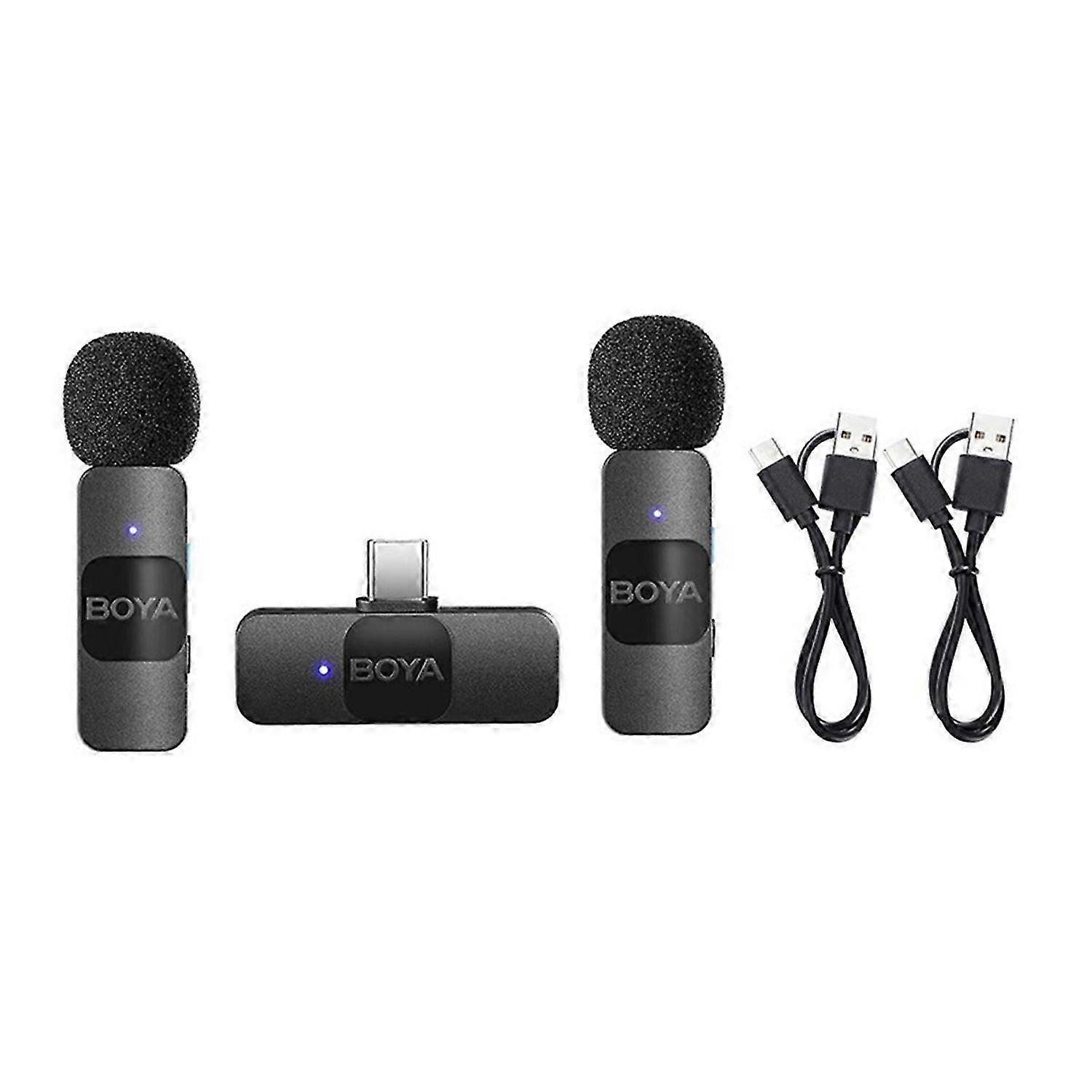 BYV20 Wireless Lavalier Microphone for Live Stream,Vloggers