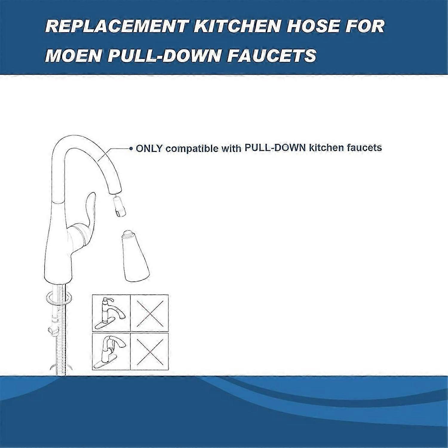 Replacement Hose Kit for Moen Pull Down Kitchen Faucet 150259