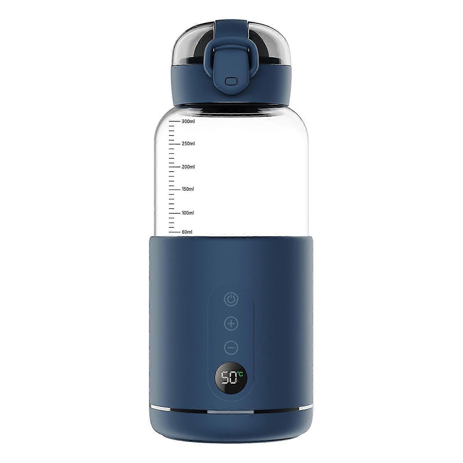 Portable Water Warmer for Baby Formula 300ml Capacity Precise Temperature Control Built-in Battery W