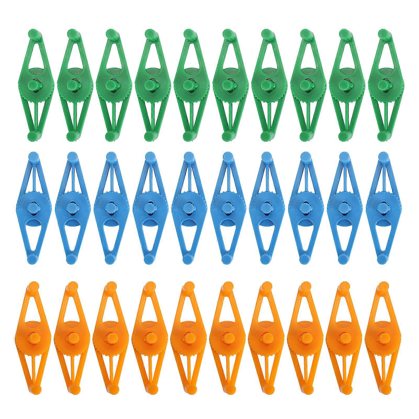 30pcs Adjustable Plastic Plant Stem Bender Clips for Gardening