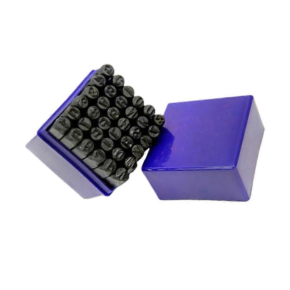 Alphanumeric Number Punch Set 36 Pcs Carbon Steel For Craft Projects Jewelers Assorted Color Design
