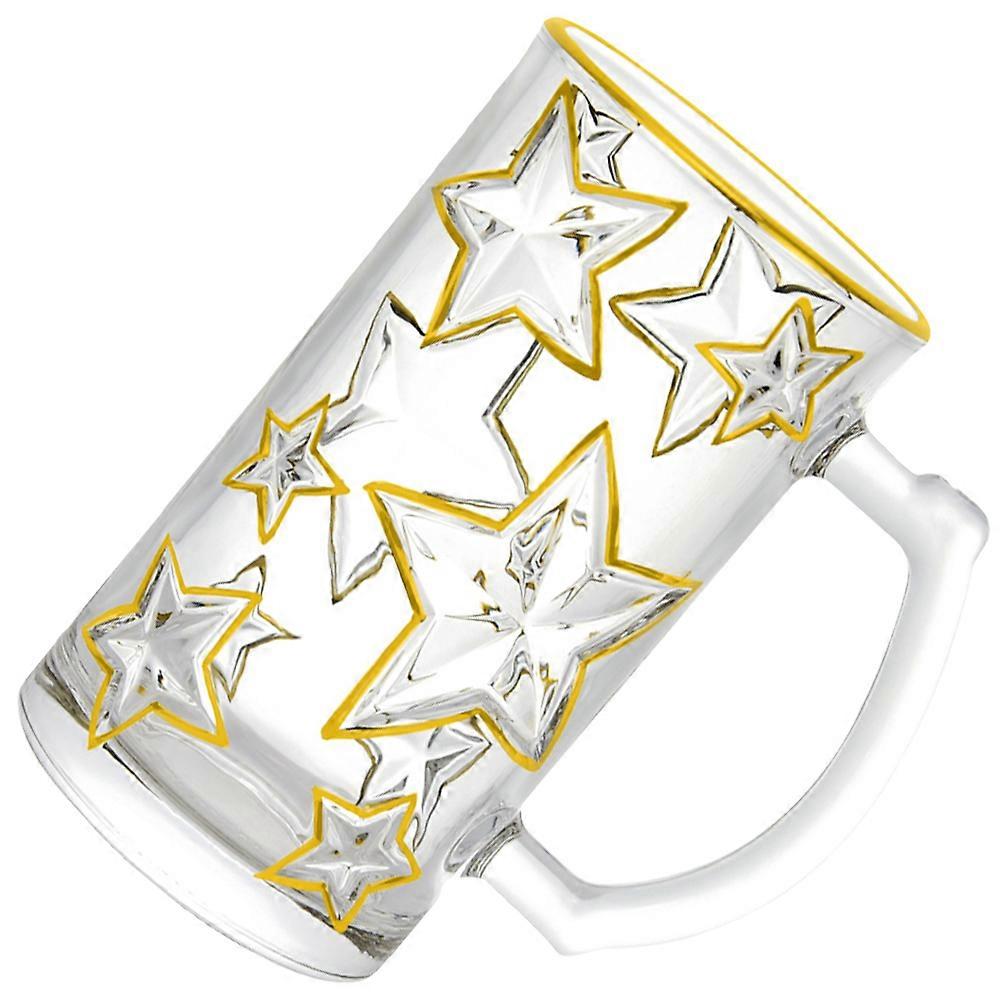Coffee Cup Multifunction Drinking Mug for Home Use Transparent Glass Drop Resistance Dishwasher Safe 1Pack