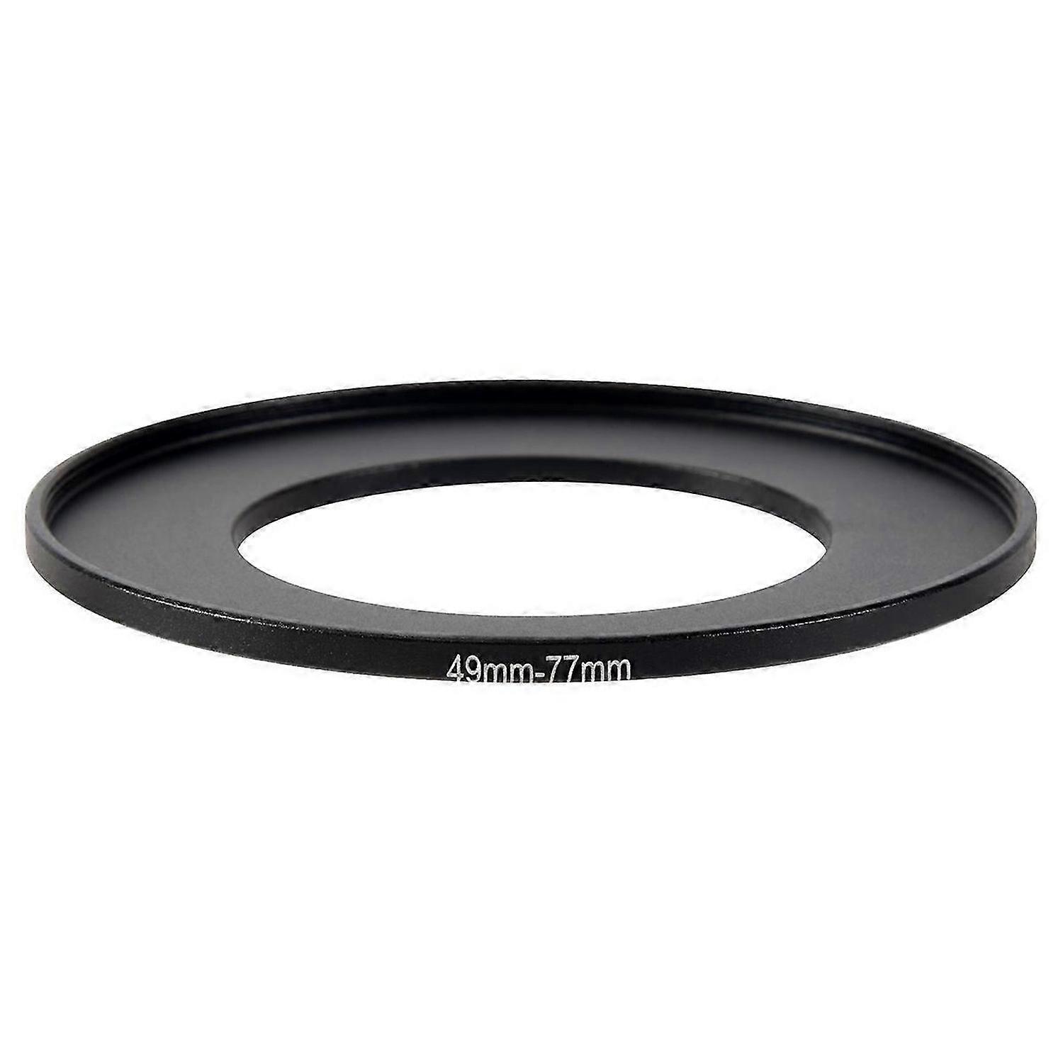 Camera Lens Filter Step Up Ring 49mm-77mm Adapter Black